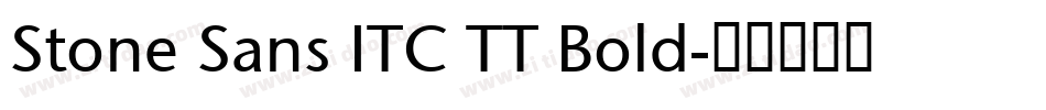 Stone Sans ITC TT Bold字体转换